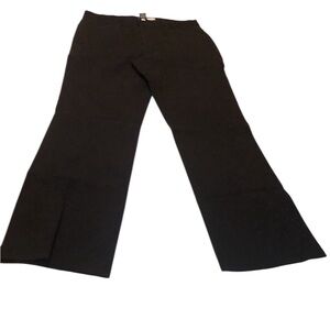 Focus size 8 black casual dress pants with stretch straight boot cut NWT